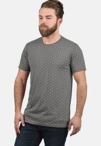 Solid SDAARON - T-shirts print - grey melange