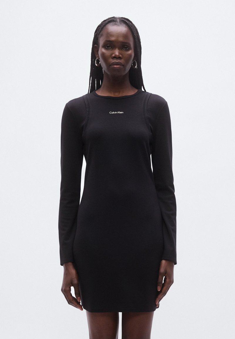 calvin klein black jersey dress Jeans MINI - dress FD2-13-2026