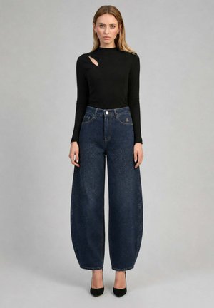 AN'GE, PANTALON PALONE JEAN BRUT - Wide Leg - brut