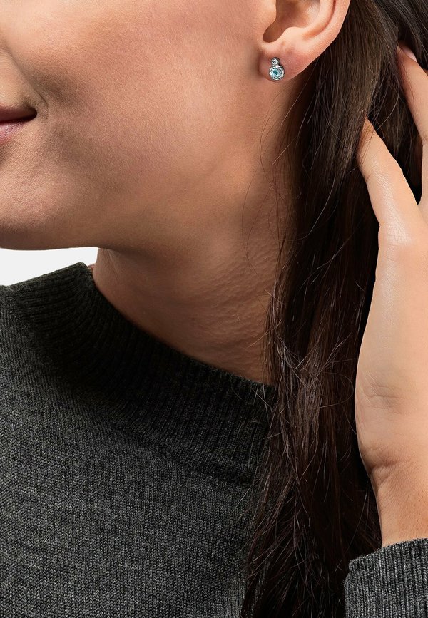 Ohrringe - weißgoldfarben