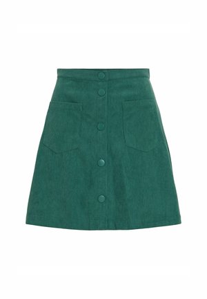 VILA, MINI SKIRT VIELSA HIGH WAIST - Jupe trapèze - ponderosa pine
