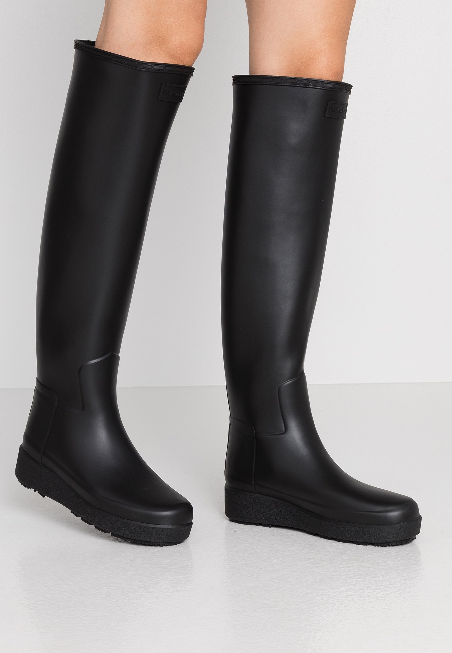 Hunter ORIGINAL REFINED CREEPER KNEE Gummistøvler black TWINSET Boots | Sko til Dame | Sko på nett hos Zalando