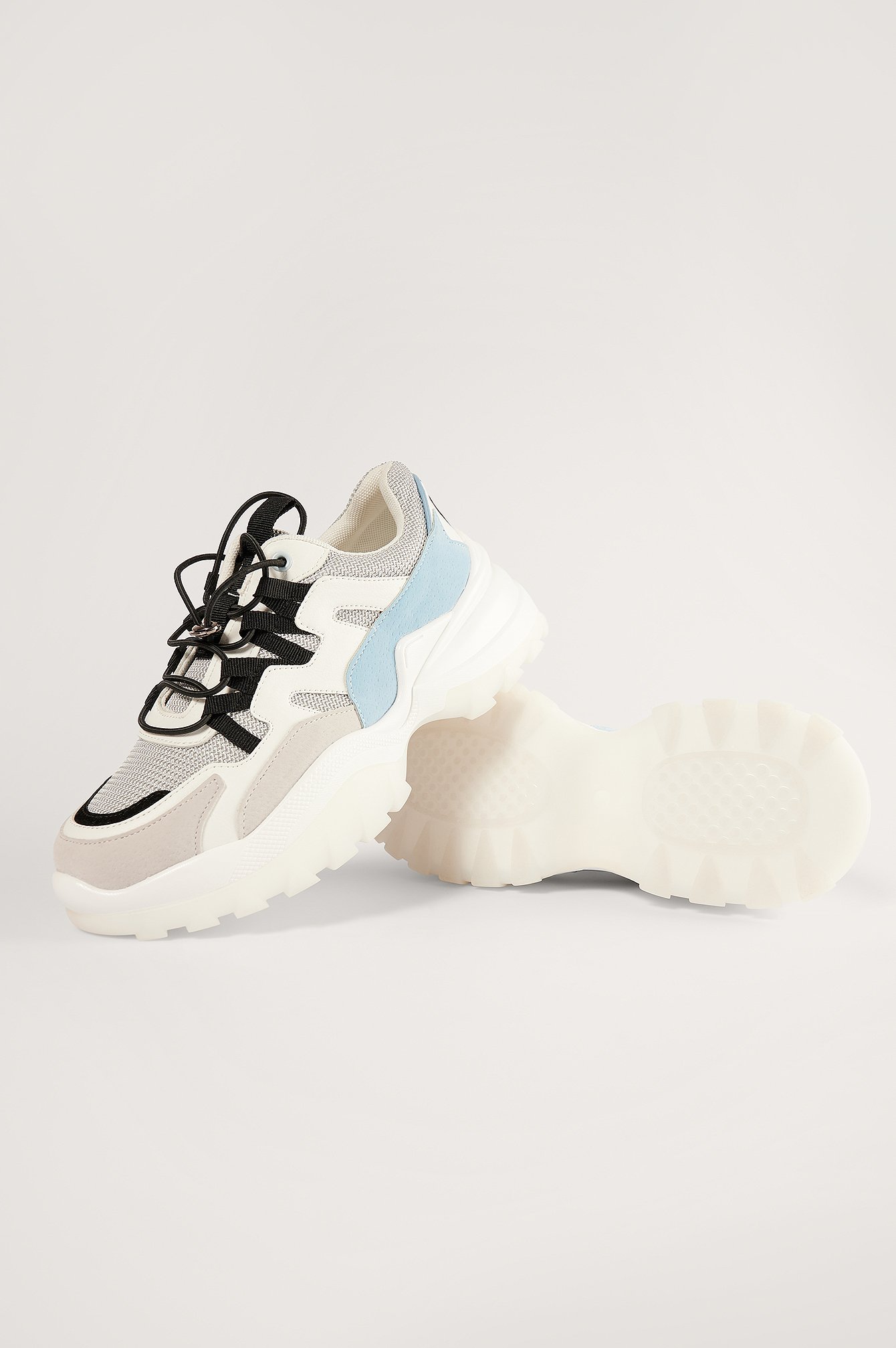 chunky blue trainers