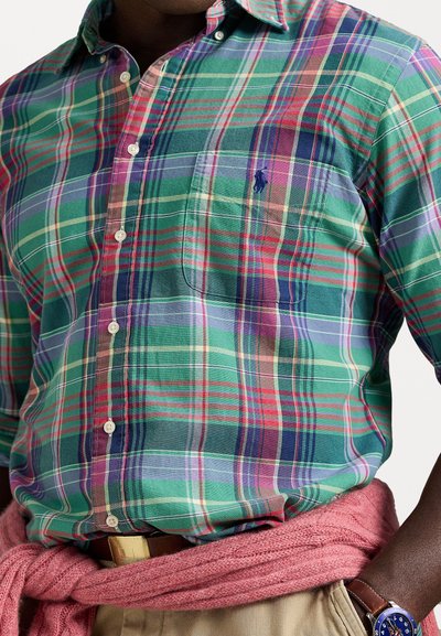 Polo Ralph Lauren Big & Tall PLAID OXFORD SHIRT - Cămașă - green/red/multi