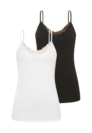 2PACK - Top - white black