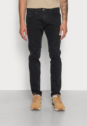 ANBASS POWER STRETCH - Jeans a sigaretta - black used