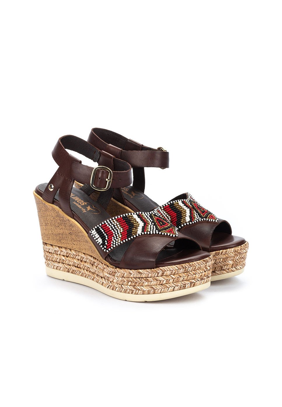 Pikolinos Sandalias con plataforma - olmo/marrón oscuro - Zalando.es