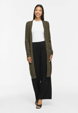 VILA, VIRIL LONG CARDIGAN - Gilet - forest night