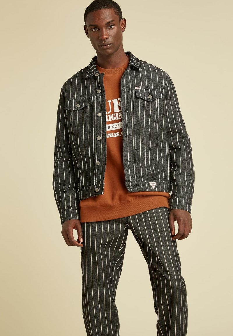 Guess SLIM Denim jacket schwarz/black Zalando.de