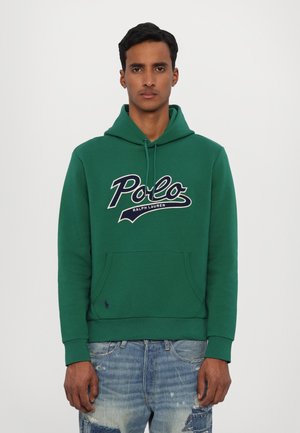LOGO DOUBLE KNIT HOODIE - Sweatshirt - tennis green