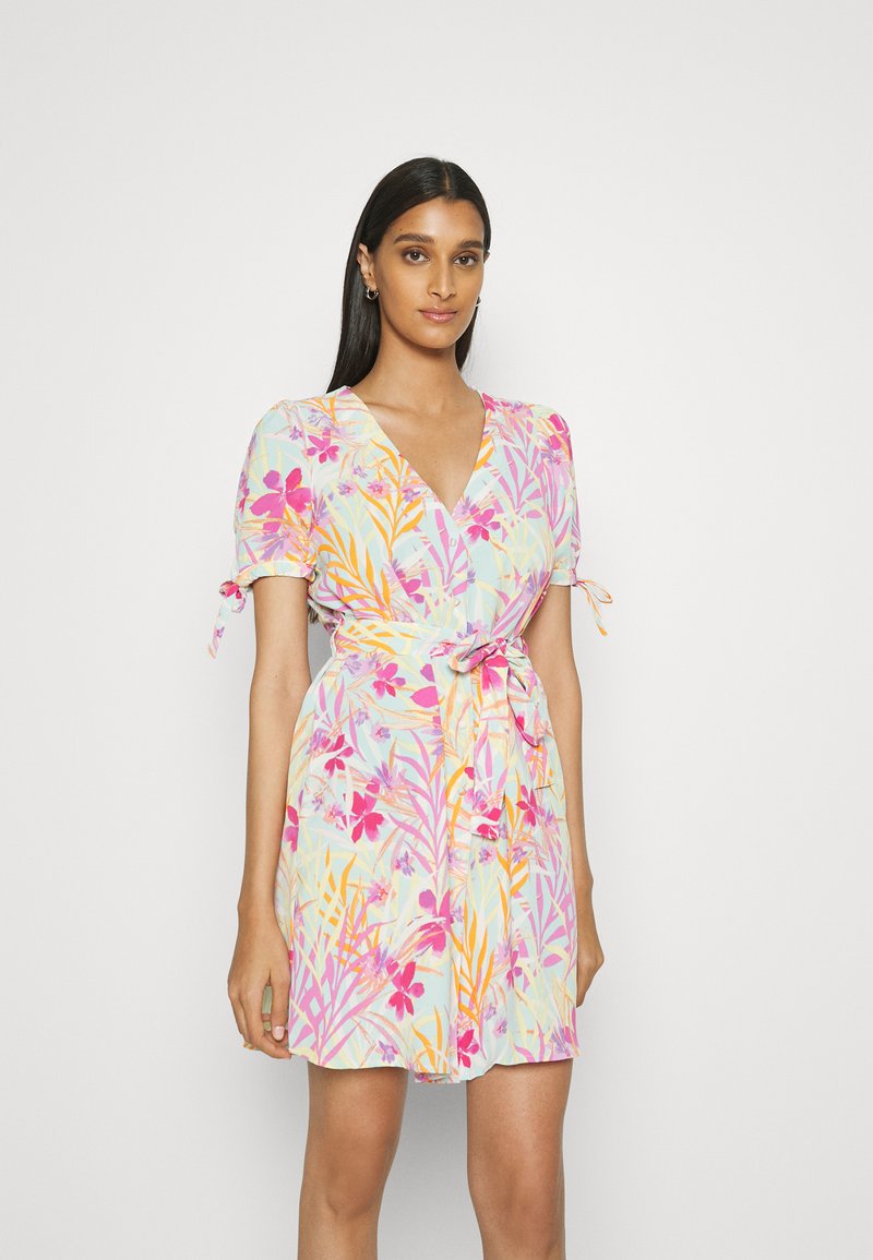 ONLY ONLLINA V NECK DRESS Jurk pastel turquoise/lichtgroen Zalando.nl