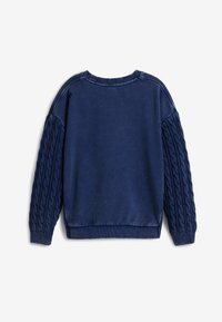 Desigual CABLE SLEEVE   - Sudadera - blue
