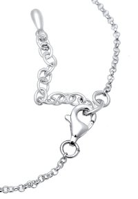 Söljd kedjelänkarmband med en kräftklor, som har slät, blank metall och en serie av sammanlänkade runda länkar.