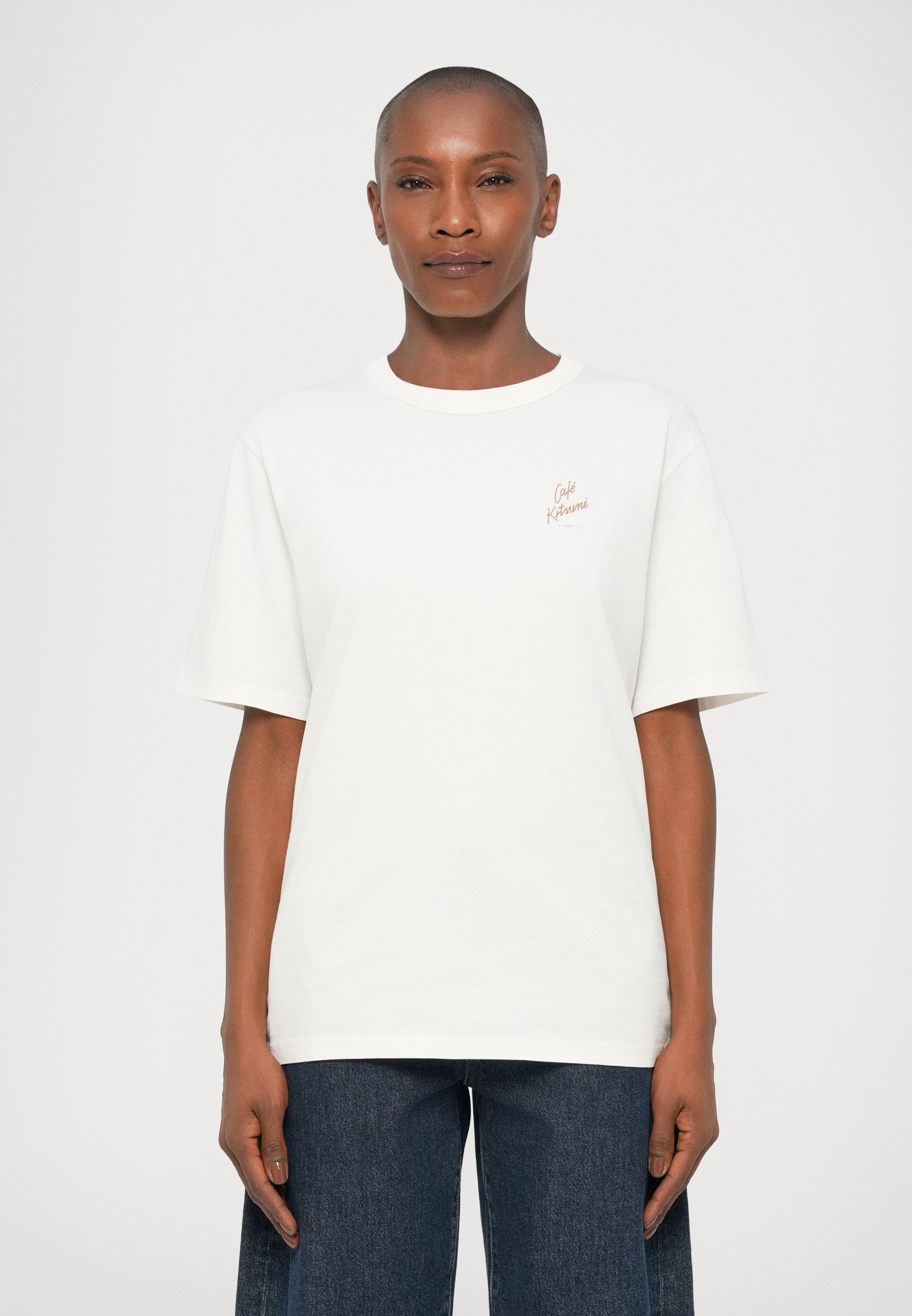 Café Kitsuné BIKING BARISTA FOX RELAX TEE - Print T-shirt