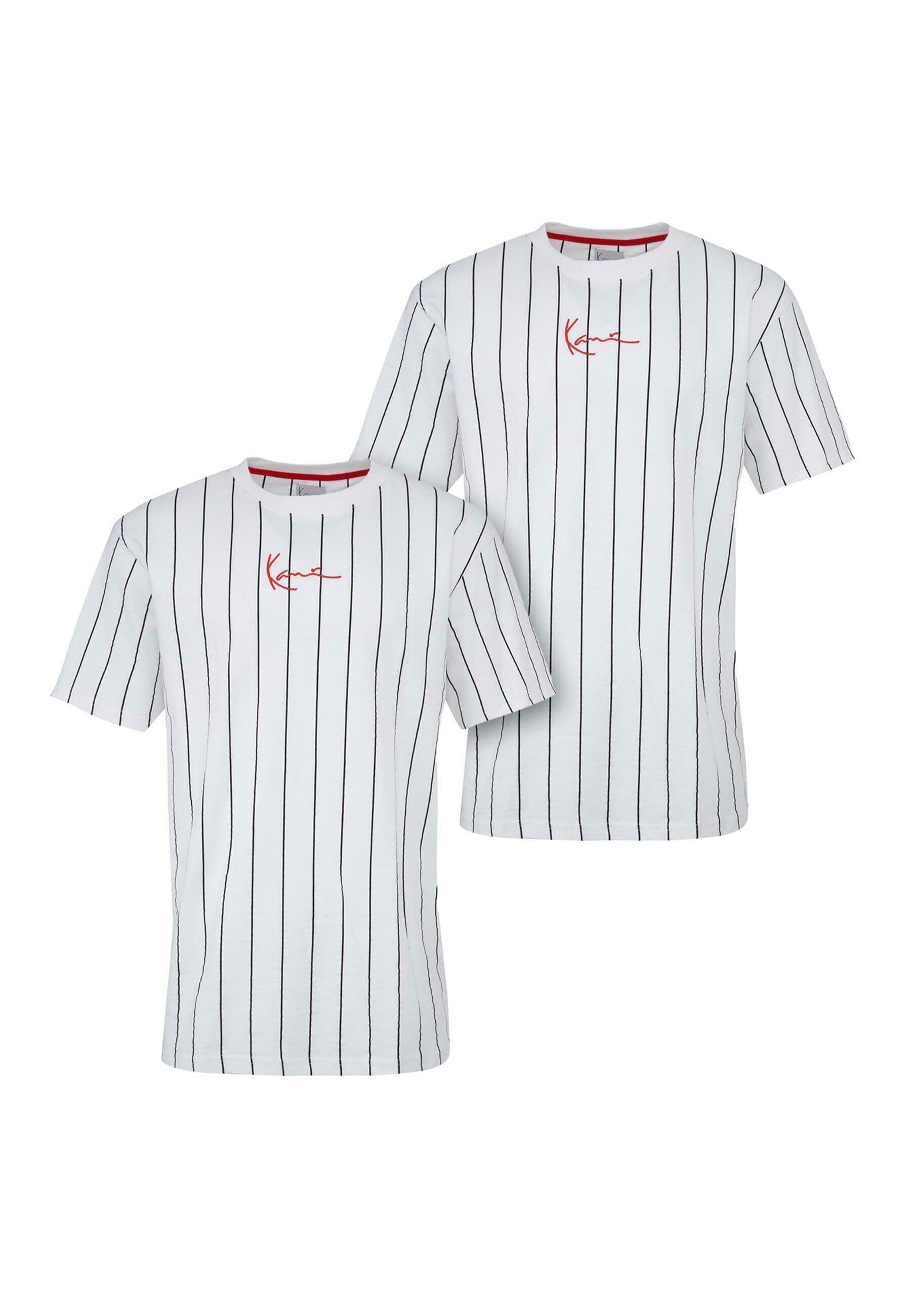 Karl Kani 2-PACK PINSTRIPE - Print T-shirt - white - Zalando.ie 