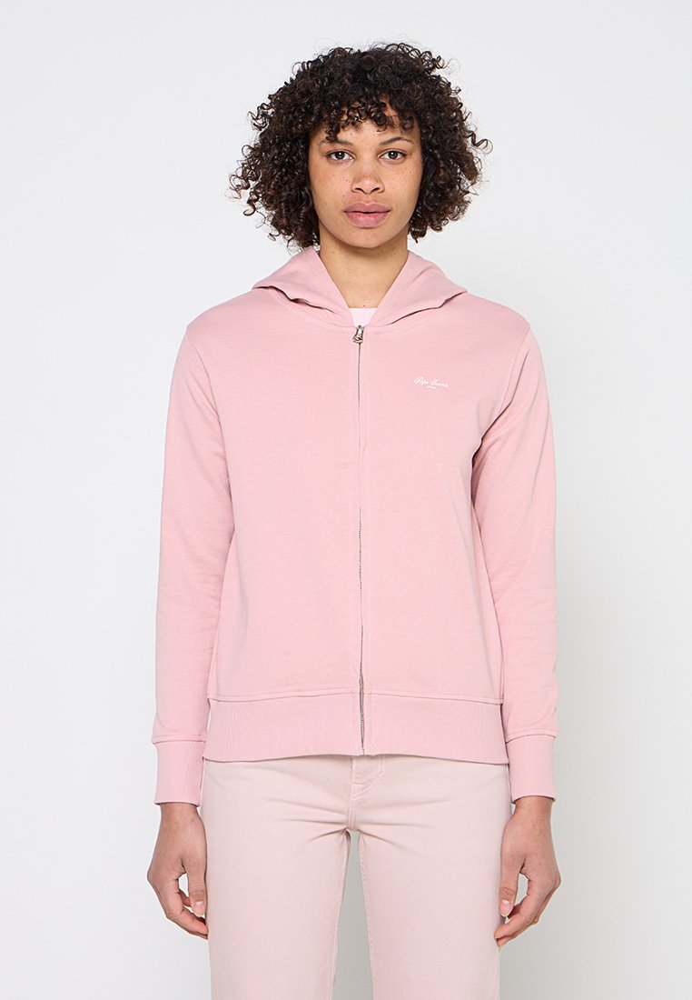 Pepe Jeans Sweater met rits roze