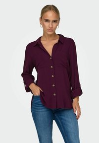 ONLY ONLYASMIN SHIRT - Button-down blouse - winetasting