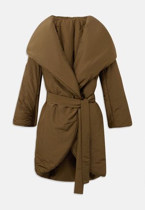 SHAWL COLLAR SLEEPING BAG COAT - Zimný kabát - bark