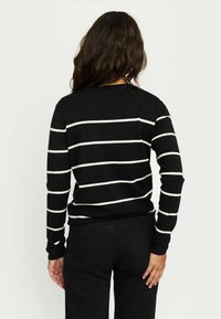Soft Rebels MARLA ROLL EDGE STRIPE - Pullover - black