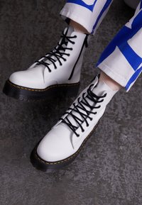 JADON - Botines con cordones - white