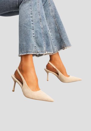 ESCARPINS SLINGBACK - Escarpins - beige/écru