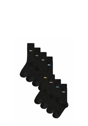 EMBROIDERED EIGHT PACK - Zoknik - black fish