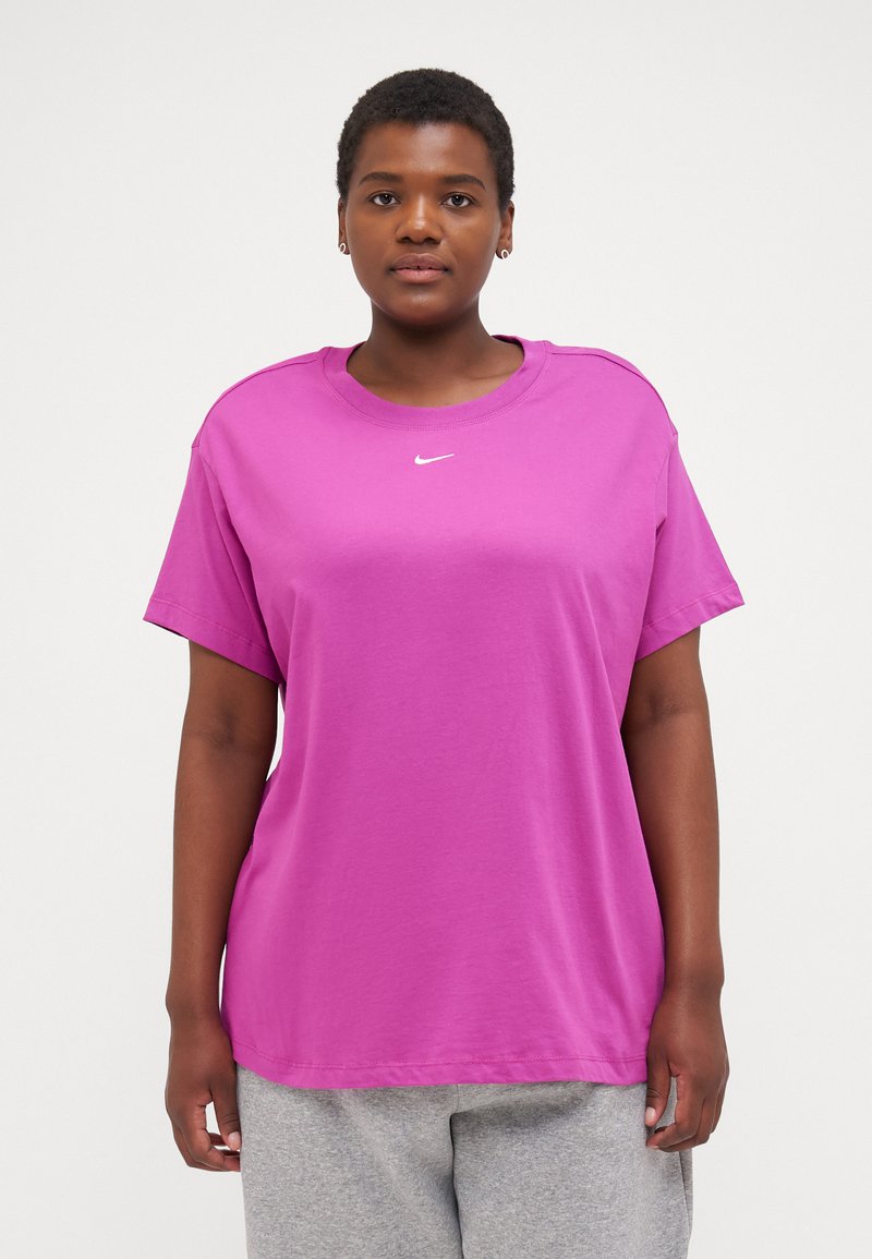 Nike Sportswear TEE - Jednoduché tričko - hot fuchsia/white