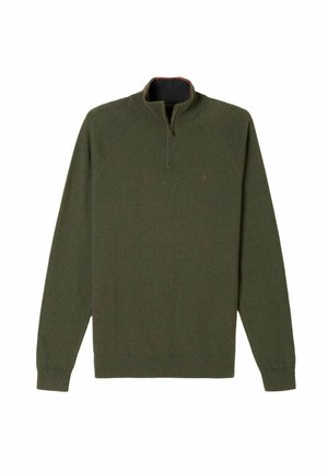 FatFace, HALF NECK KNITTED JUMPER - Jumper - khaki green