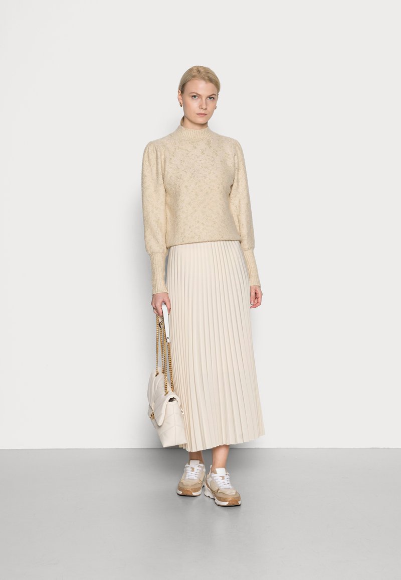 Damen Strickjacken | Freequent KYLA Strickpullover birch/gold/offwhite - YT88910 Damen Strickjacken | Freequent KYLA Strickpullover birch/gold/offwhite - YT88910
