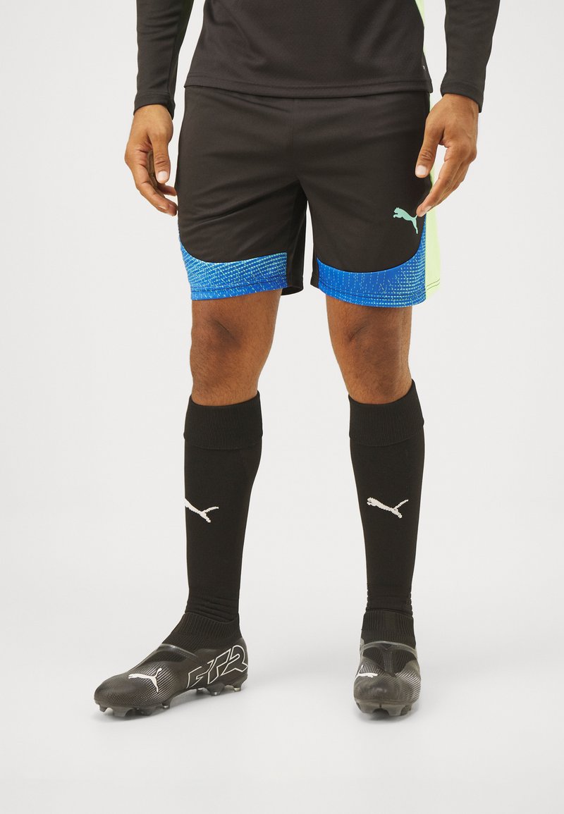 Puma INDIVIDUALFINAL SHORTS - Sportovní kraťasy - black/fizzy apple