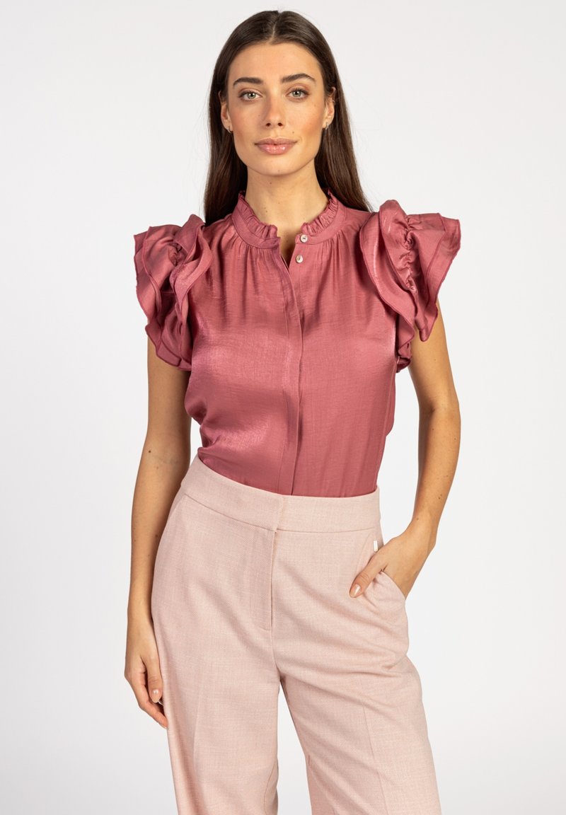 Aaiko GEZANA VIS - Hemdbluse - dusty berry