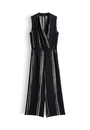 someday., LOOSE FIT STRIPED - Jumpsuit - black