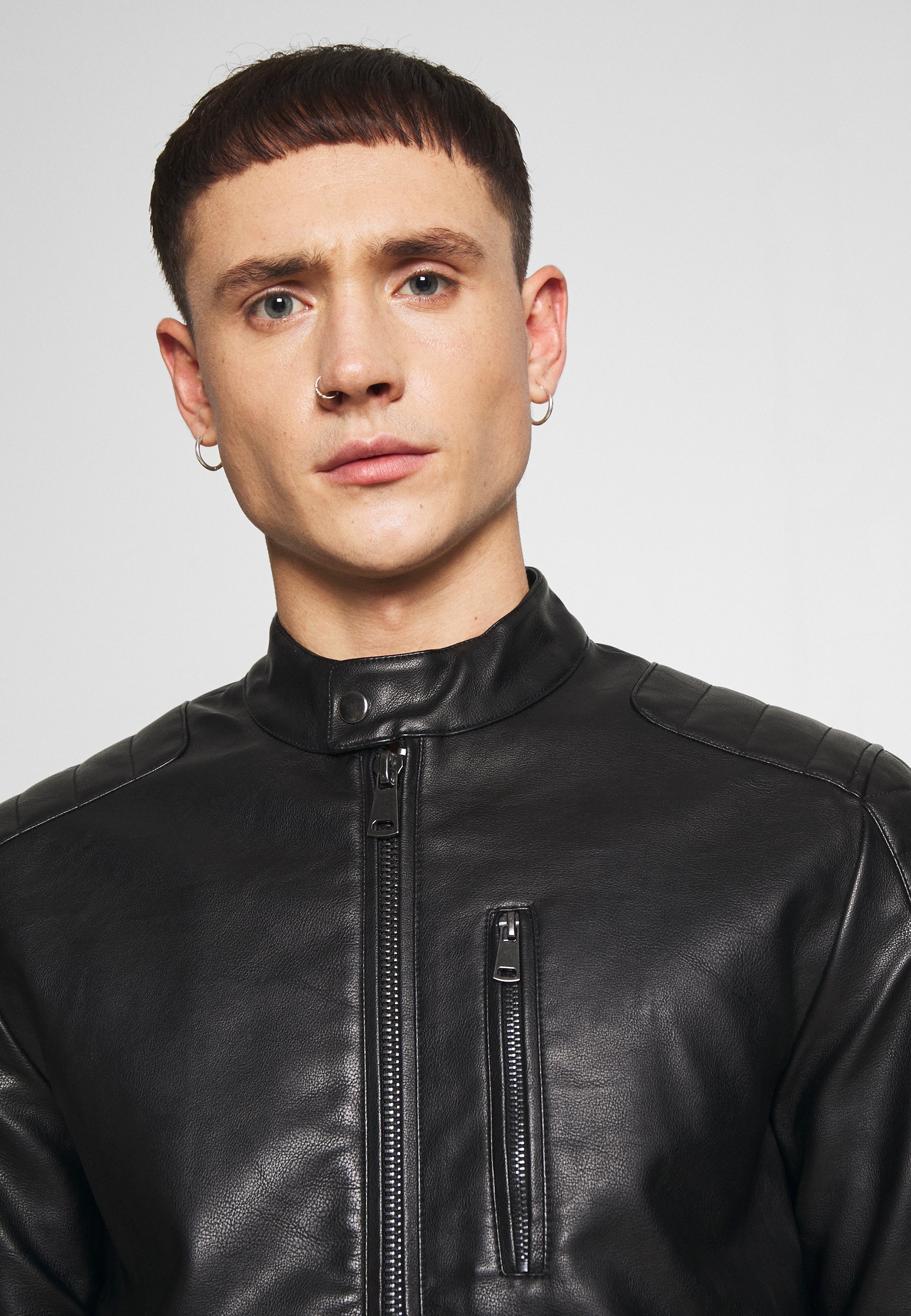 Redefined Rebel RIVER JACKET Imitert skinnjakke black Redefined Rebel RAFAEL JACKET Imitert skinnjakke black