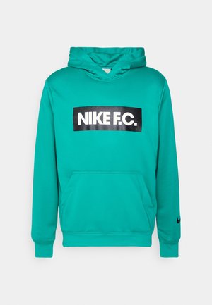 Nike Performance, M NK DF FC LIBERO FLC HOODIE - Kapuzenpullover - neptune green/white/black