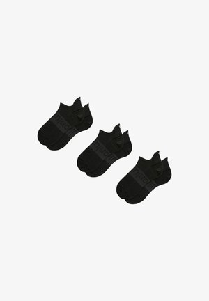 Power Stride 3 Pair - Calcetines tobilleros - black