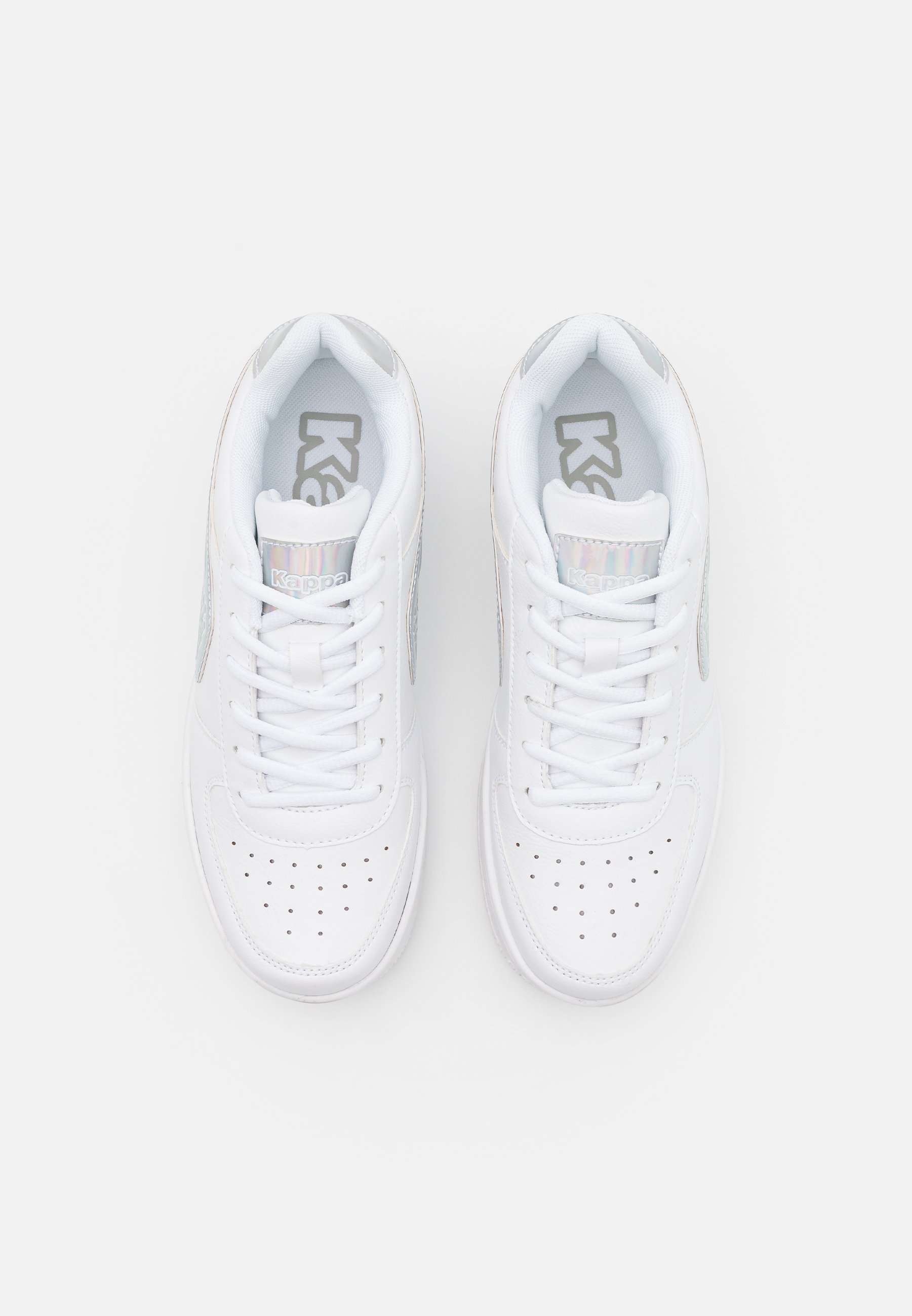 all white low top ones