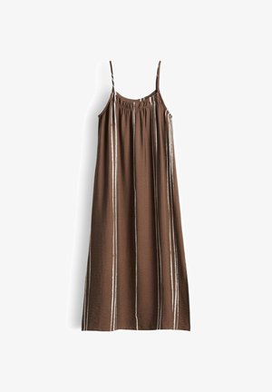 someday., LOOSE STRIPED FLARE - Robe de jour - hazelnut