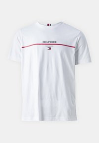Tommy Hilfiger STRIPE TEE - T-shirt con stampa - white