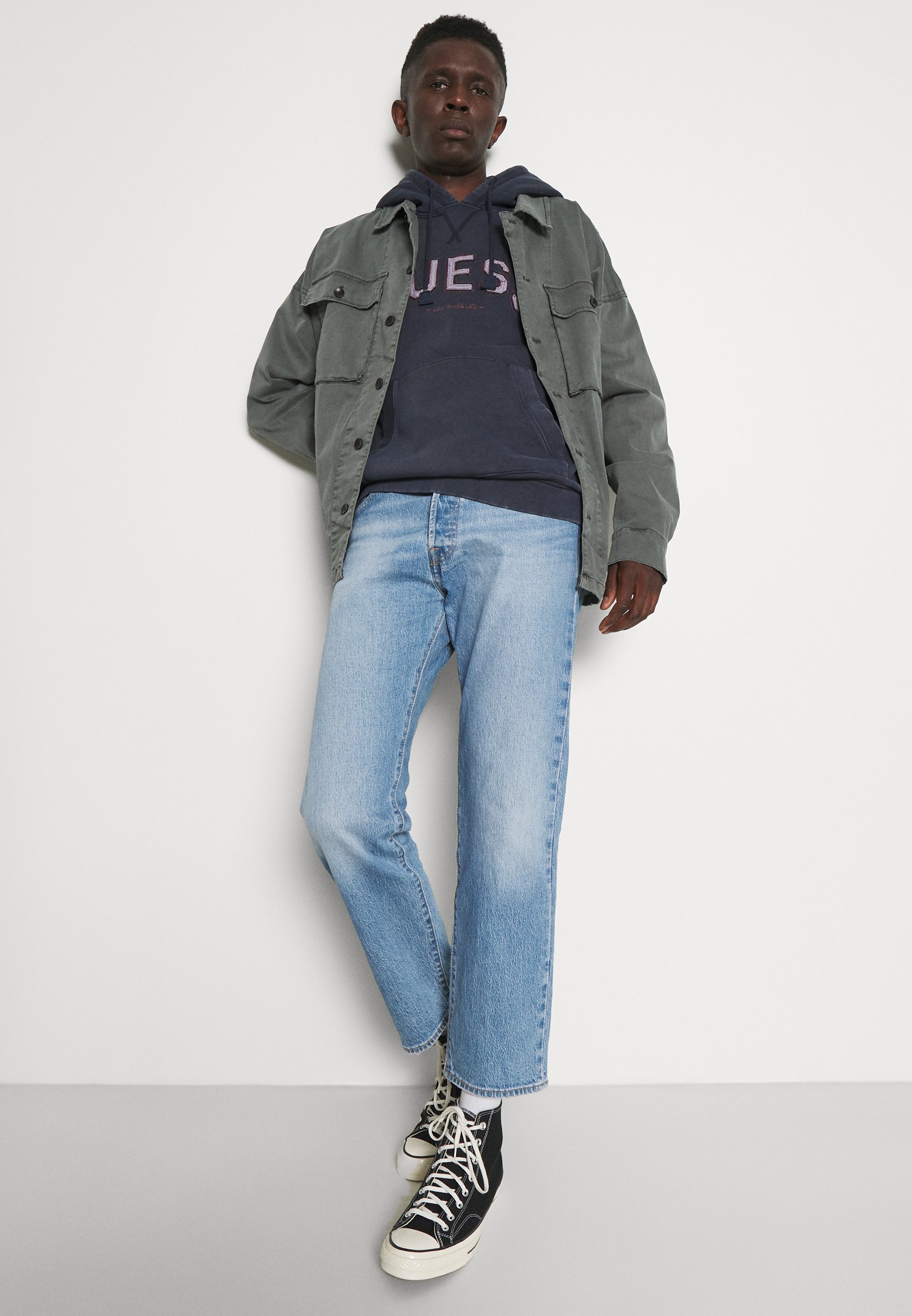 guess seafoam blue trainers