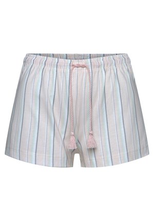 Shorts - apricot gestreift