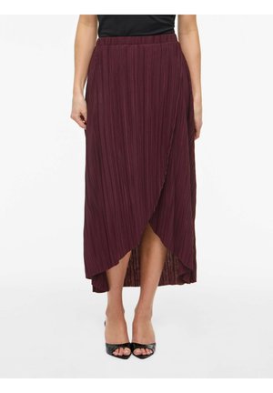 VILA MAXIROCK VIPLIS HIGH WAIST - Jupe portefeuille - winetasting