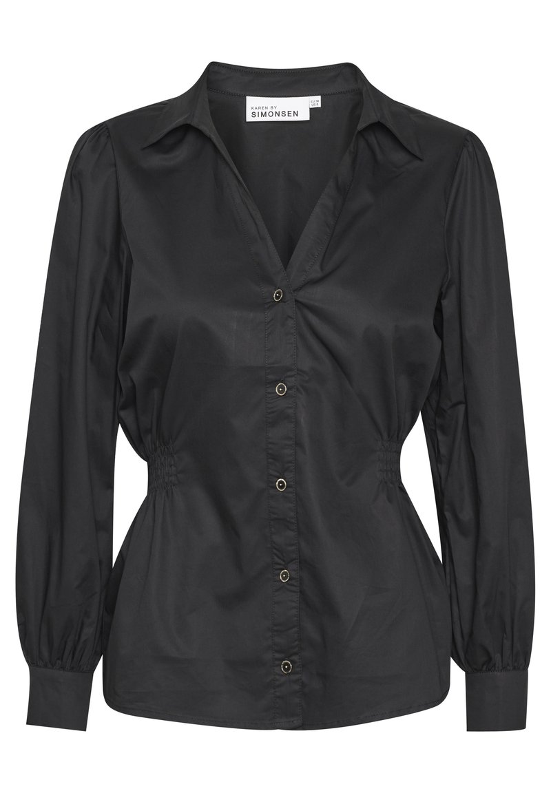 Karen by Simonsen Overhemdblouse zwart Karen by Simonsen Overhemdblouse zwart