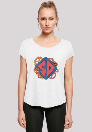 SCOOBY DOO DOG TAG COGS - Print T-shirt - white