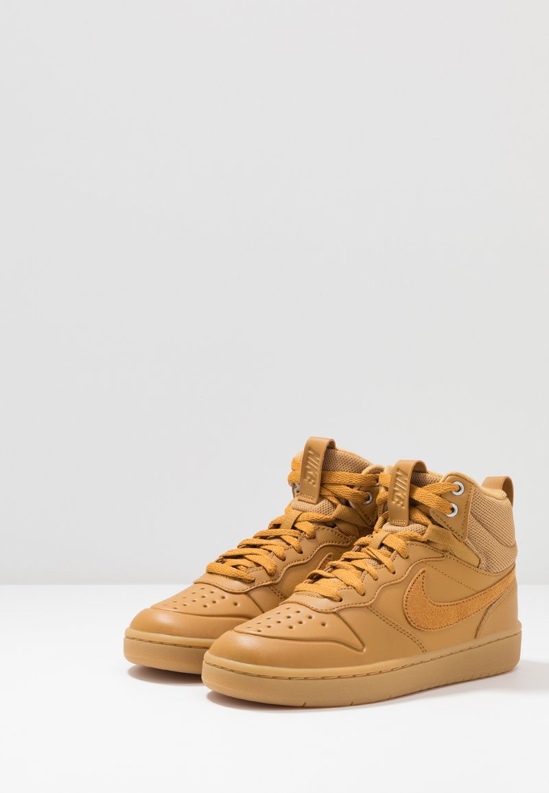 Nike Sportswear Court Borough Mid Sneakers Hoog Wheat Medium Brown Camel Zalando Nl