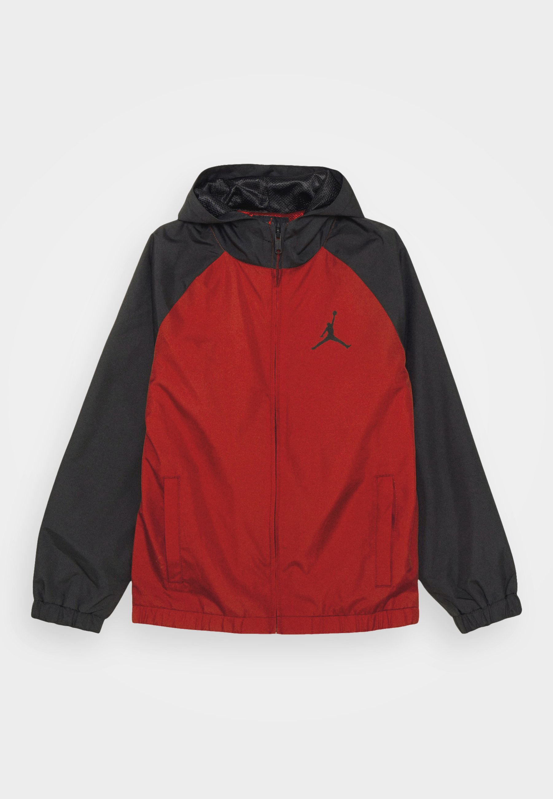 black and red jordan windbreaker