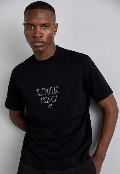 Emporio Armani Marškinėliai su spaudiniu - black font