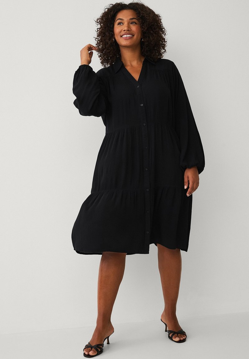 ellos shirt dress Ellos Plus collection Shirt dress - black