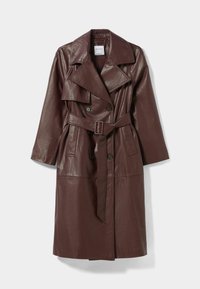 Bershka Trenchcoat - bordeaux