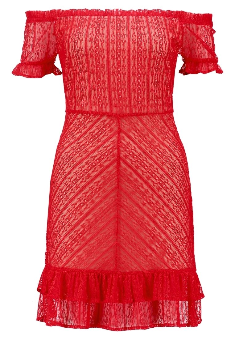 Honey Punch Day dress - red - (Pre-owned) - Zalando.ie
