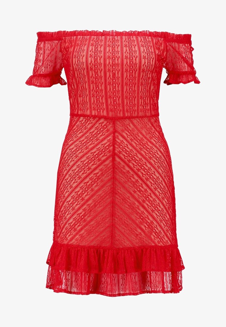 Honey Punch Day dress - red - (Pre-owned) - Zalando.ie Honey Punch Day dress - red - (Pre-owned) - Zalando.ie